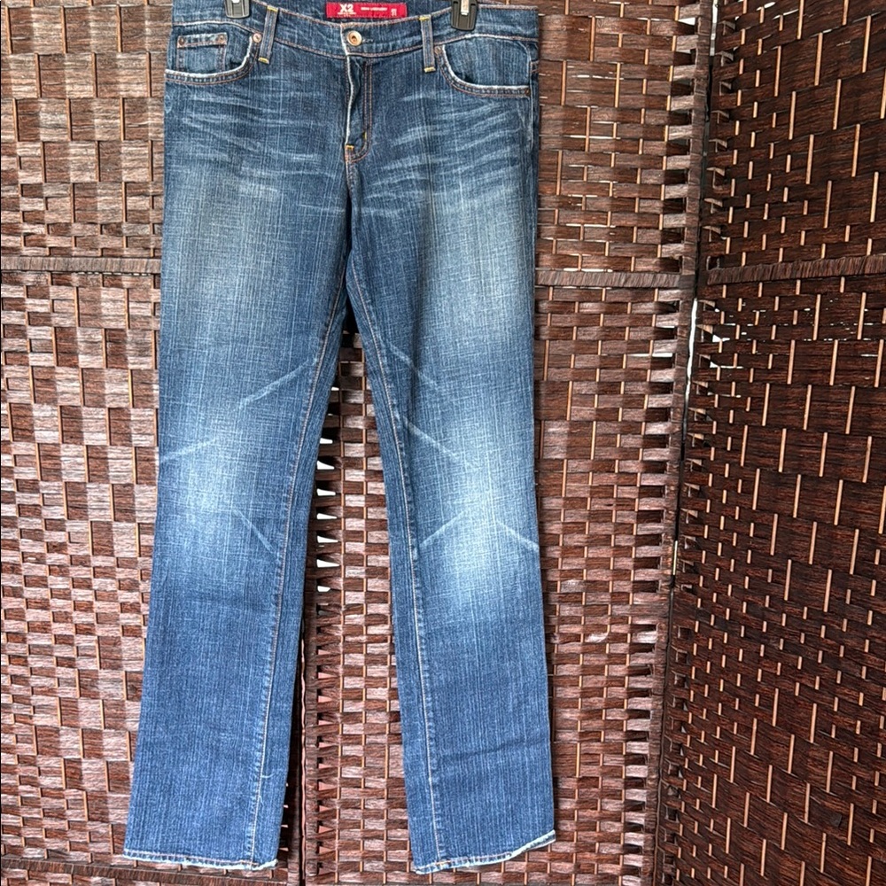X2 Denim Laboratory Women's Straight Leg Jeans - Blue sz 31